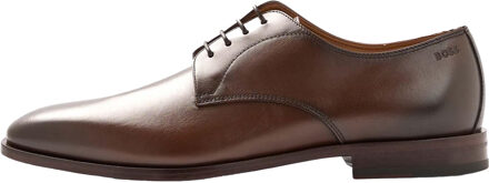 BOSS Heren Lisbon Leren Derby Schoenen (Bruin)