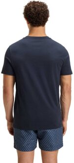 BOSS Heren Logo Strand T-Shirt (Marine) - maat XL Navy
