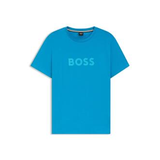 BOSS Heren Logo Strand T-Shirt (Turquoise) - maat S