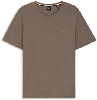 BOSS Heren Mix&Match Regular T-shirt (Bruin) - L