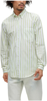 BOSS Heren Overhemd met Lange Mouwen Boss , Green , Heren - Xl,L,M,S