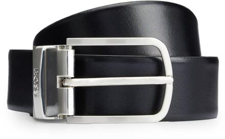 BOSS Heren Owen B Italiaanse Leren Omkeerbare Riem (Zwart)