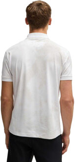 BOSS Heren Paddy 3 Poloshirt (Wit)