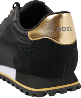 BOSS Heren Parkour Leren Hardloopschoenen (Zwart) - maat