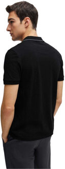 BOSS Heren Paule 4 Poloshirt (Zwart) - XS