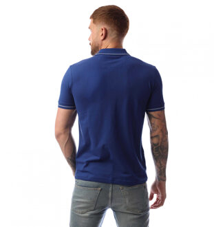 BOSS Heren Paule poloshirt met stippen (Turquoise)