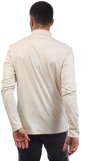 BOSS Heren Pirol Poloshirt Met Lange Mouwen (Wit) - maat L