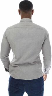 BOSS Heren S-Roan Overhemd (Grijs) - 2XL