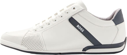 BOSS Heren Saturn Low Cut Trainers (Wit)