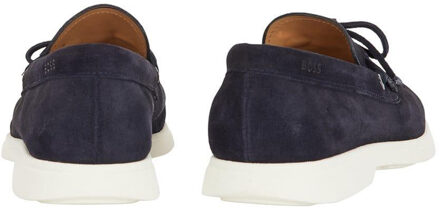 BOSS Heren Sienne Suede Mocassins (Donkerblauw) - EU 39/ UK 6