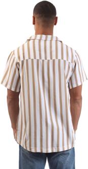 BOSS Heren Strandshirt (Natuurlijk) Naturel - M