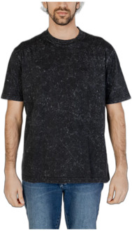 BOSS Heren T-shirt Lente/Zomer Collectie 100% Katoen Boss , Black , Heren - 2Xl,Xl,L,M,S