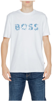 BOSS Heren T-shirt Lente/Zomer Collectie Boss , White , Heren - 2Xl,Xl,L,M,S