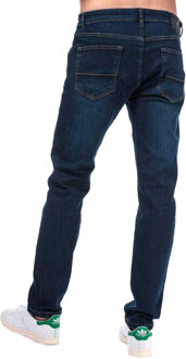 BOSS Heren Tapered Jeans (Denim) Blauw - 40 Lang