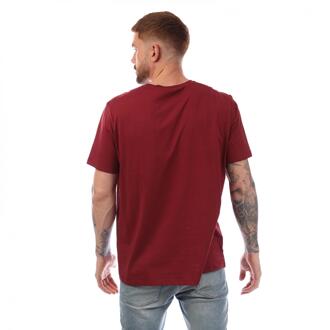 BOSS Heren Tessler 33 Slim T-Shirt (Rood)
