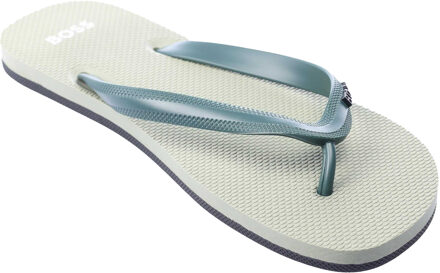 BOSS Heren Tracy teenslippers (Groen) - EU 47.5 / UK 12