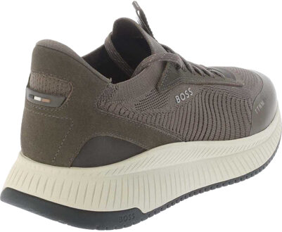 BOSS Heren TTNM EVO Leren Trainers (Groen) - EU 39/ UK 6