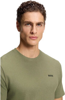 BOSS Heren Wafel gebreide pyjamatop (Groen)
