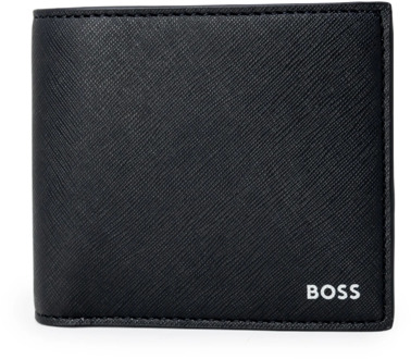 BOSS Heren Zwarte Portemonnee Hugo Boss , Black , Heren - ONE Size