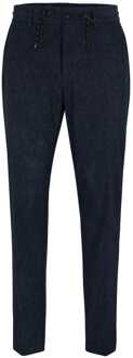 BOSS Herenbroek Boss Slim-Fit in een waterafstotende stof in blauw
