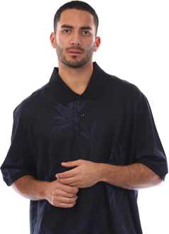 BOSS Herenpolo Boss C-Parris 13 Floral Jacquard in Blauw - maat 5XL