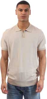 BOSS Herenpolo Boss H-Jianluca Johnny Collar in Wit