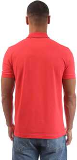BOSS Herenpolo Boss Paule 4 Tonaal Logo in Rood