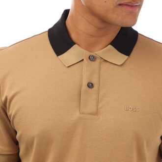 BOSS Herenpolo Boss Phillipson 116 in Beige - M