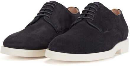 BOSS Herenschoenen Boss Jerrard Derby in donkerblauw - maat