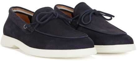 BOSS Herenschoenen Boss Sienne Moccasin in Donkerblauw - EU 39/ UK 6