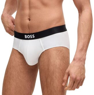 BOSS Herenslip met logo (Set van 3) (Wit) - maat L