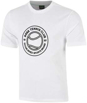 BOSS Join Logo T-shirt Heren-wit - XXL