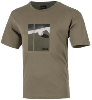 BOSS Join Relaxed T-shirt Heren-kaki - S