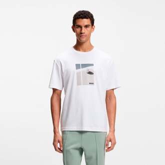 BOSS Join Relaxed T-shirt Heren-wit - S