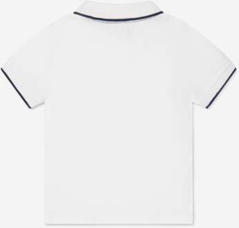 BOSS Jongens Logo Polo Shirt In Wit - maat