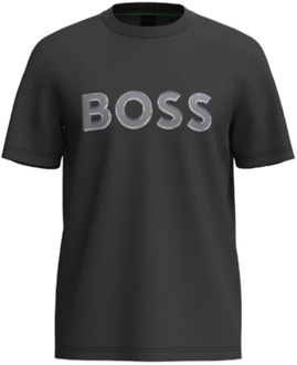 BOSS Klassiek T-Shirt Boss , Black , Heren - Xl,L