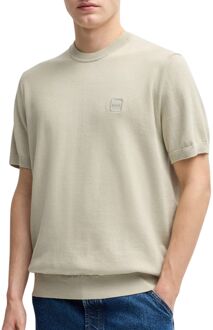 BOSS Knitted T-shirt Kanache Ecru Off-White - L,M,XL,XXL