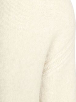 BOSS Kobear Half Zip Trui Wool Blend Ecru Beige - XL