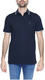 BOSS Korte Mouw Polo Shirt Lente/Zomer Collectie Boss , Blue , Heren - 2Xl,Xl,L,M,S