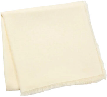 BOSS Ledonia Monogram Jacquard Franje Sjaal (Wit) - maat