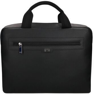 BOSS Lewys Document Case black schoudertas heren Zwart - H 30 x B 40 x D 8 cm