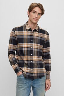 BOSS Liam Overhemd Beige - XXL