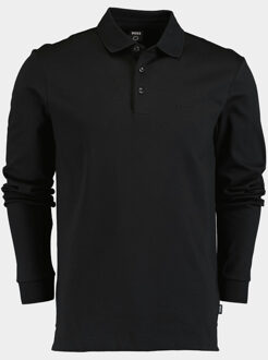 BOSS Longsleeve Polo Pado Zwart