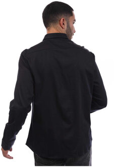 BOSS Mannen B Motion Regular Lange Mouwen Shirt (Donkerblauw)