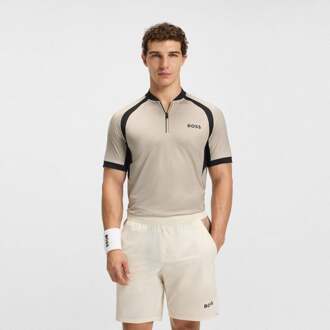 BOSS Matchball Polo Heren-crème - S