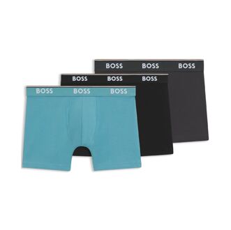 BOSS Men's Boss 3 Pack of Power Boxer Briefs in Multi colour Veelkleurig - L