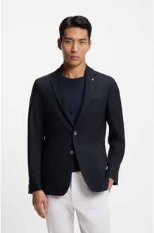 BOSS Men's Boss C-Hanry-224 Slim Fit Jacket in Dark Blue Blauw - 36W/32L
