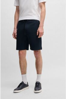 BOSS Men's Boss C-Leoni 01 Double B Monogram Shorts in Dark Blue Blauw