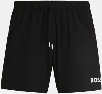 BOSS Men's Boss Iconic Swim Shorts in Black Zwart - M