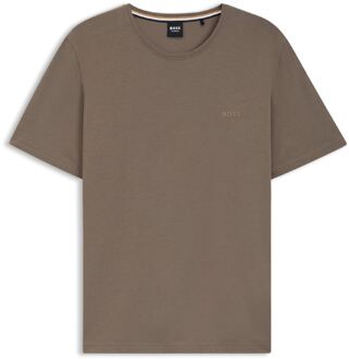 BOSS Men's Boss Mix&Match Regular Fit Lounge T-Shirt in Brown - maat M Bruin